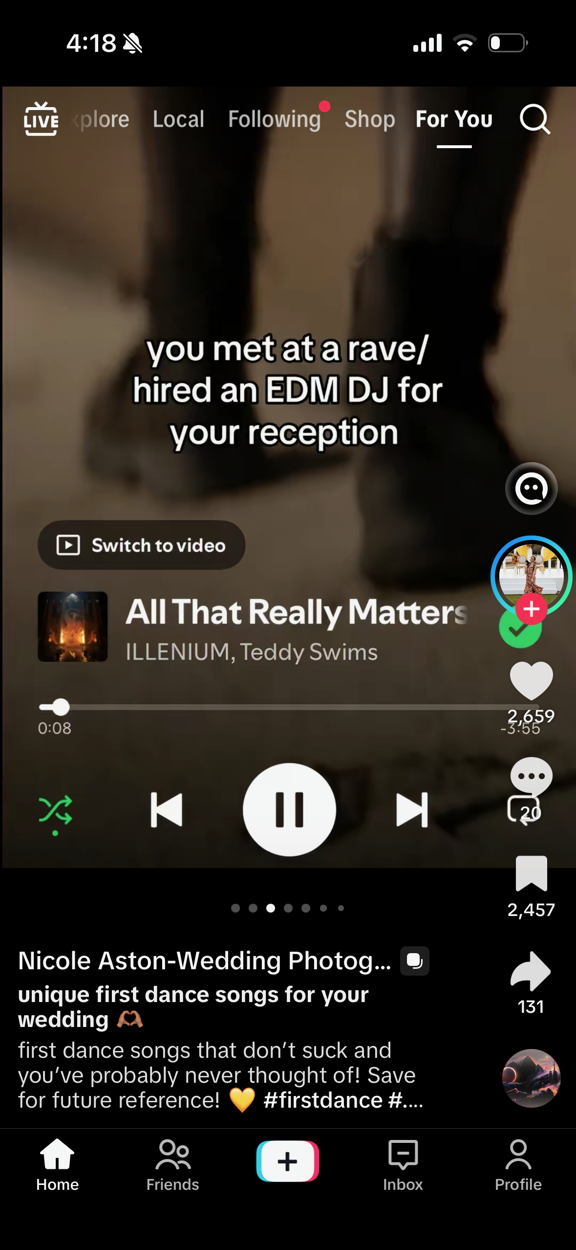 First dance source (Nicole Aston)